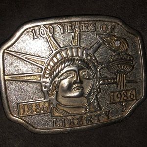 100 years of liberty belt buckle